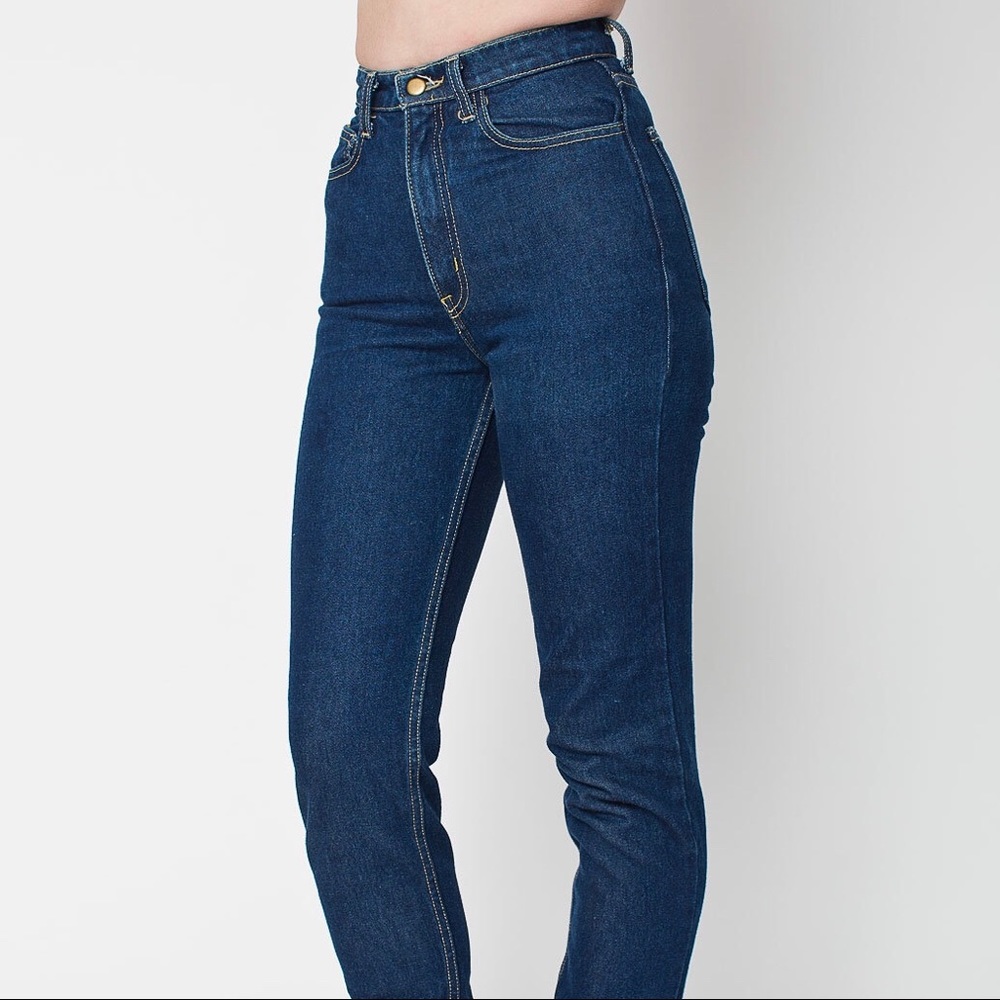 American Apparel High Waisted Jean (Dark Wash) 👖